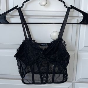 Shein lace corset